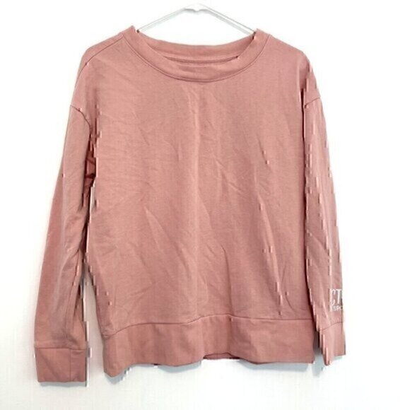 VICTORIA SPORT VICTORIA'S SECRET Blush Light Pink Spellout Crewneck Sweatshirt - Picture 1 of 12